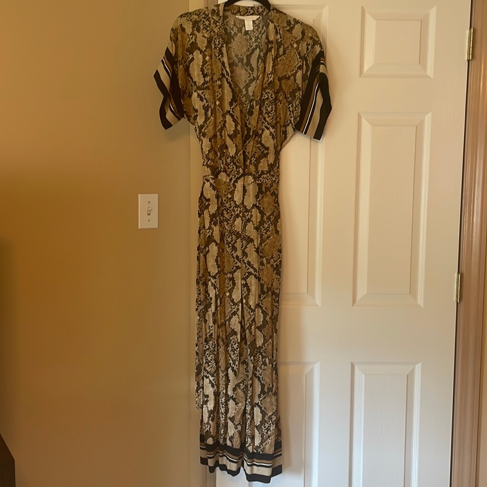 H&M snakeskin jumpsuit